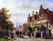 unknow artist European city landscape, street landsacpe, construction, frontstore, building and architecture. 287 USA oil painting reproduction